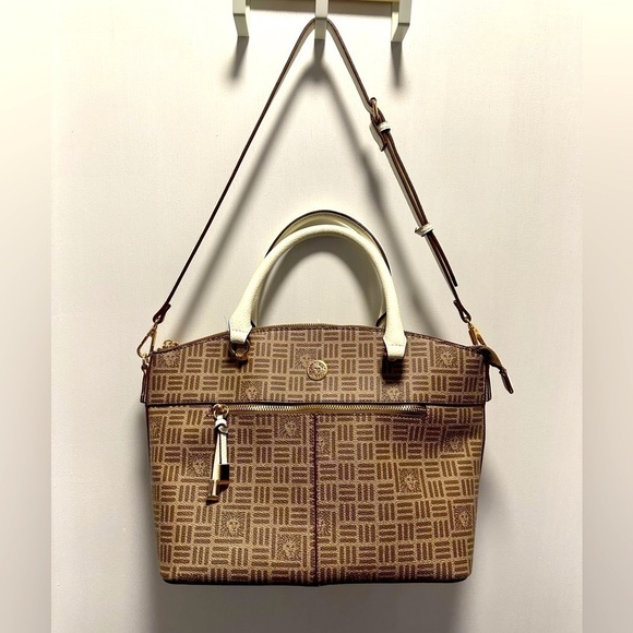 Anne Klein Dome Satchel in Tile Lion Logo - Picture 1 of 5